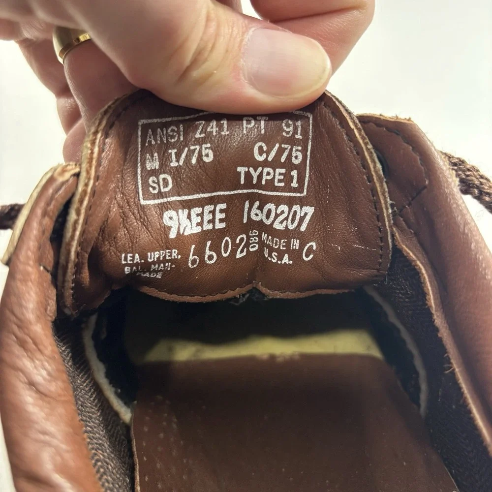 Vintage Red Wing Dunoon Brown Leather Moc Toe Oxford 6602 SD Type 1 Men Sz 9 EEE